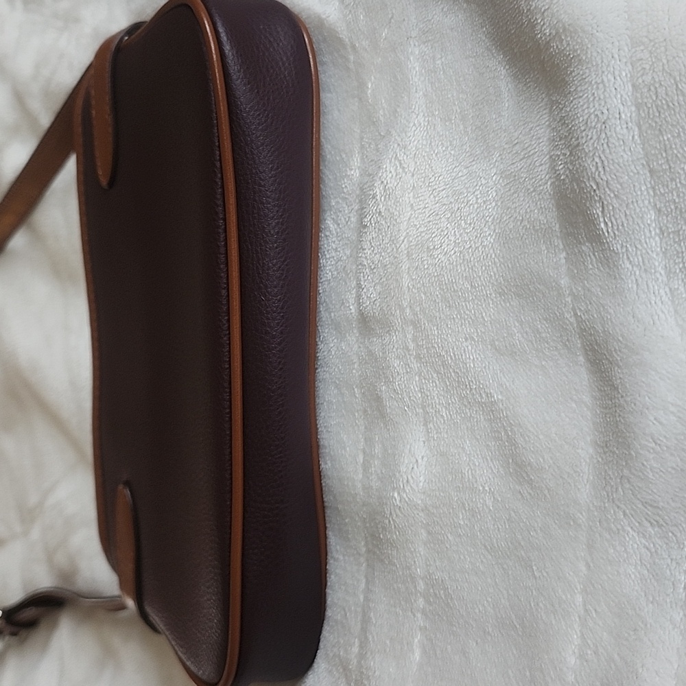 Ralph Lauren Deep Burgundy and Brown Crossbody Bag - Picture 9 of 16